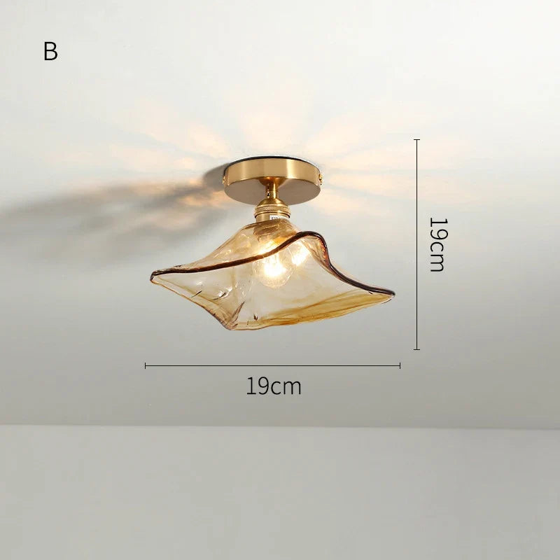 Plafonnier — LED en verre design nordique industriel décoratif