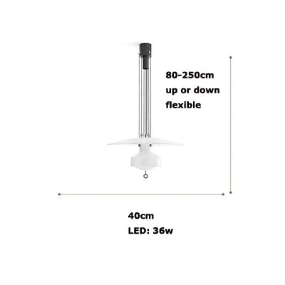 Lustre — Italien flexible en aluminium avec LED dimmable