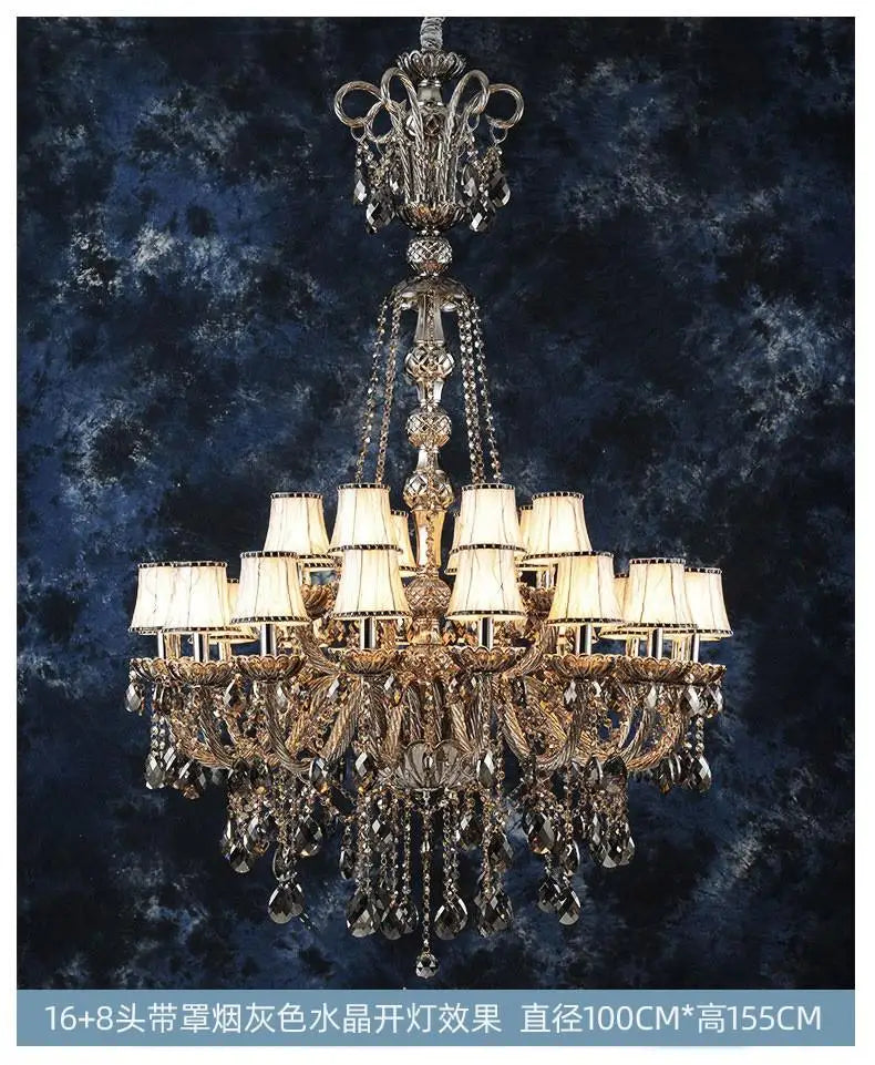Lustre — En cristal pour éclairage moderne et élégant