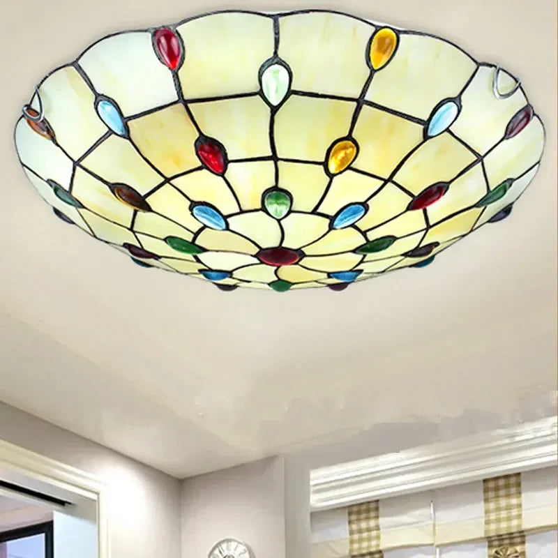 Plafonnier — Tiffany nordique style bohème pour décoration intérieure