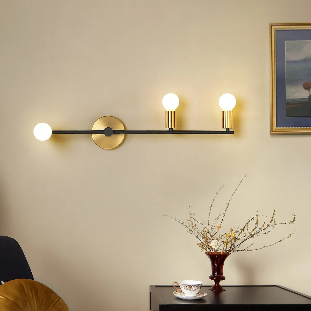 Applique murale led maison intérieur éclairage fond ampoule e27 Ysé Poème en Métal - Caractère & Élégance dans le Décor