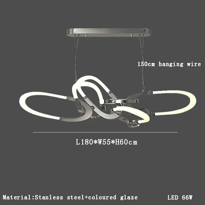 Lustre — En acier inoxydable galvanisé design irrégulier