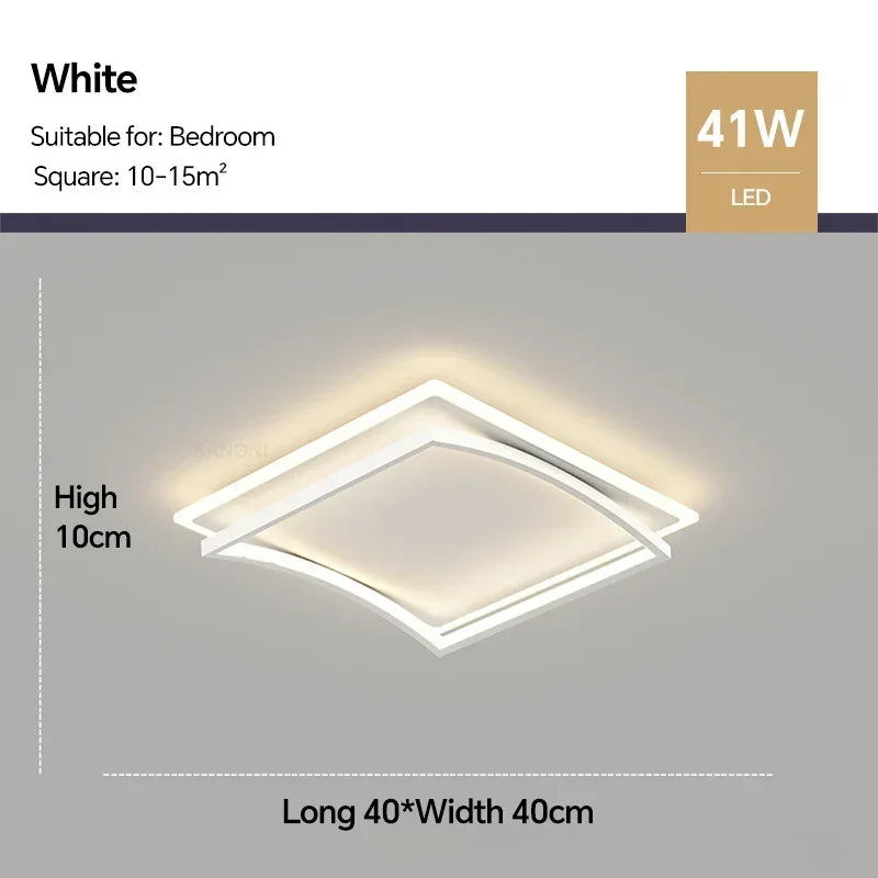 Plafonnier led moderne luminaire décoratif intérieur design élégant Honoré Éclaircie - Présence Moderne & Harmonie Intérieure