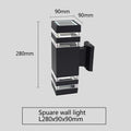 Applique murale — LED extérieure design rond ou carré