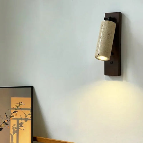 Applique murale led en pierre décoration vintage moderne pour intérieur Madeline Florilège - Charme Rétro & Décor Singulier