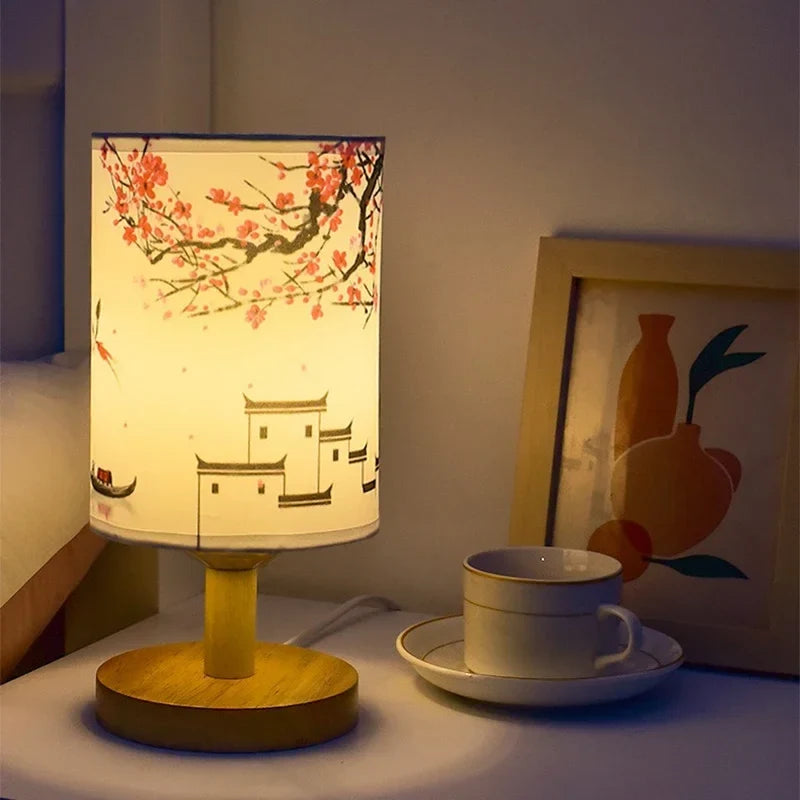 Lampe à poser — Japonaise en Tissu