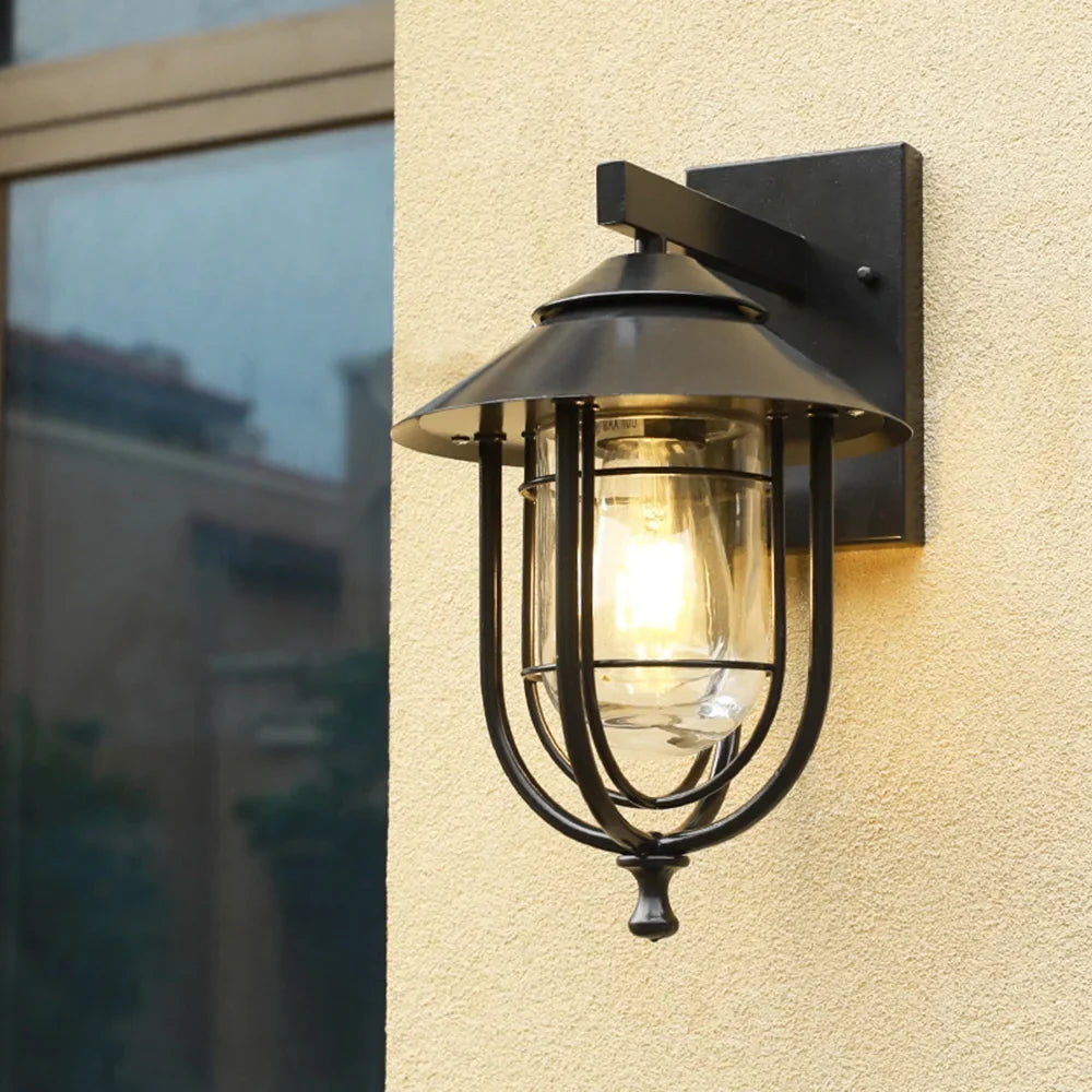 Applique murale — Mengjay appliques murales extérieures lampes luminaire moderne étanche Patio lumière LED pour porche à la maison