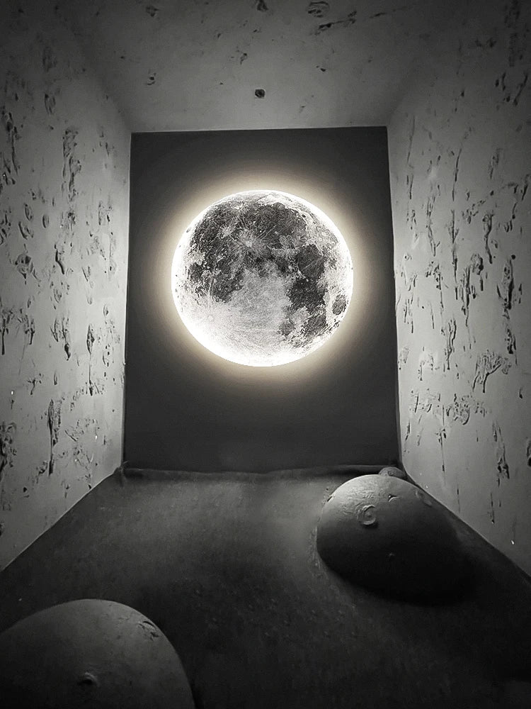 Applique murale — Lune moderne lampe décorative minimaliste à LED
