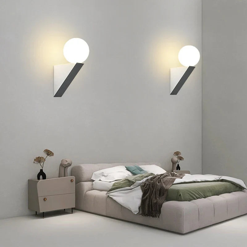 Applique murale — Moderne en verre pour intérieur avec éclairage LED