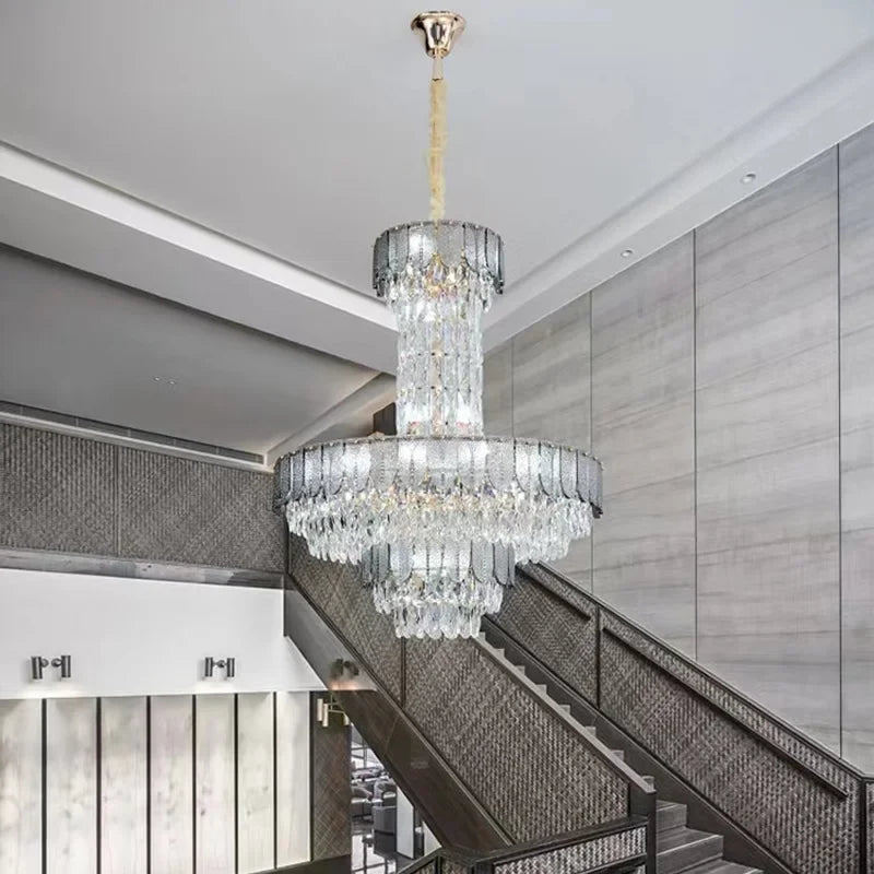 Lustre — En cristal de luxe pour hôtel et villa