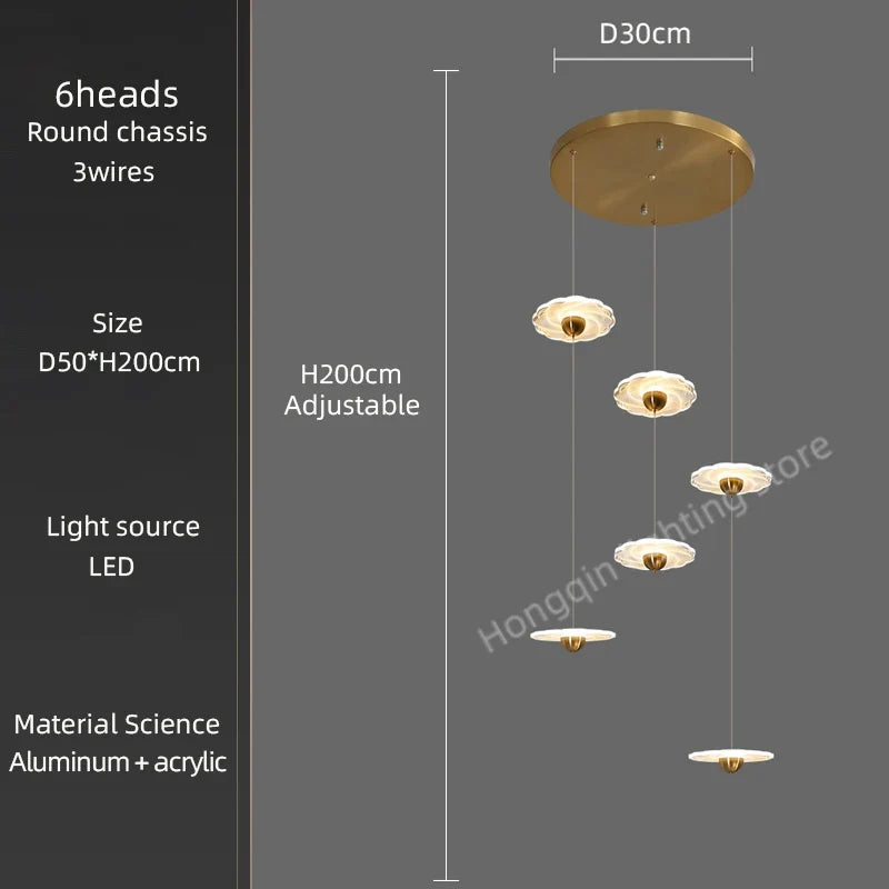 Lustre — Moderne à LED pour éclairage intérieur élégant