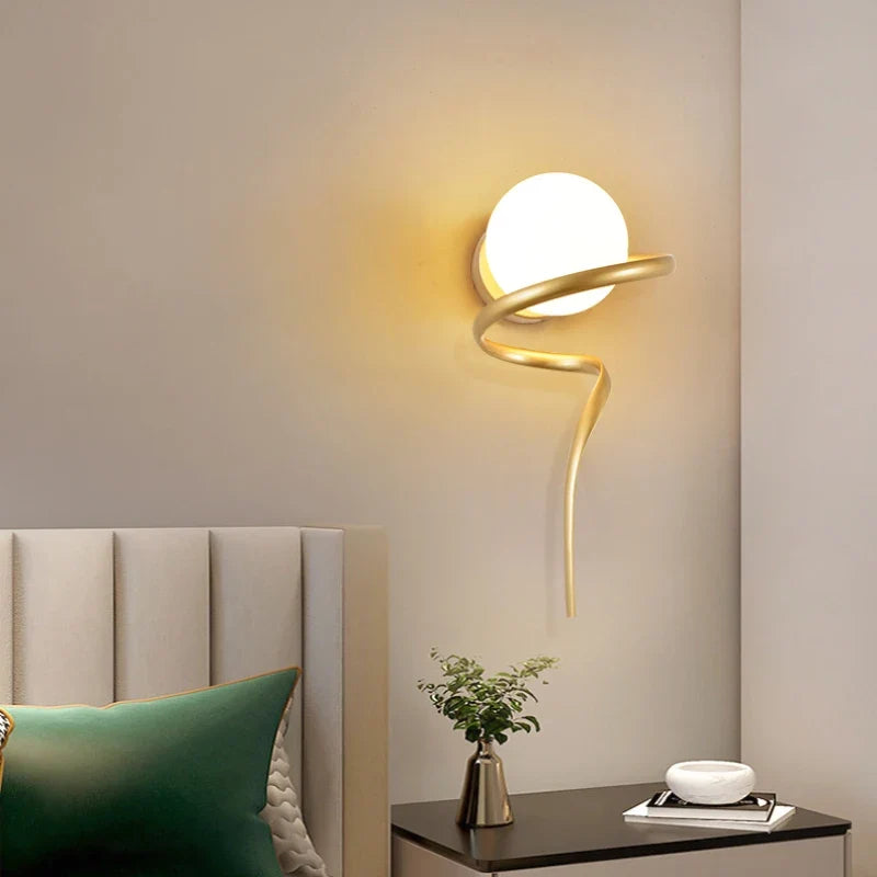Applique murale — Ronde en verre design moderne créative pour intérieur