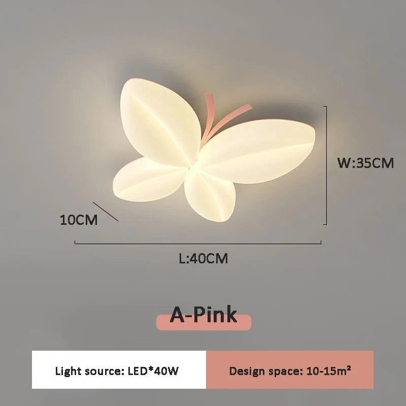 Plafonnier créatif papillon pour chambre de petite fille Hortense Épurelle - Une Touche Élégante dans le Décor