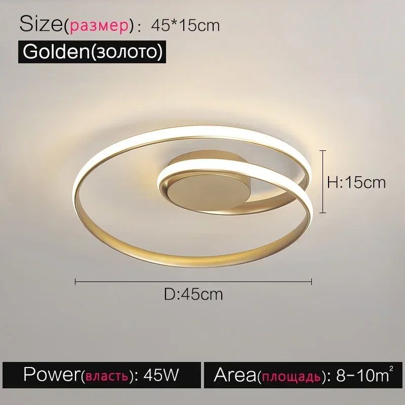 Plafonnier — Moderne en aluminium LED créatif nordique