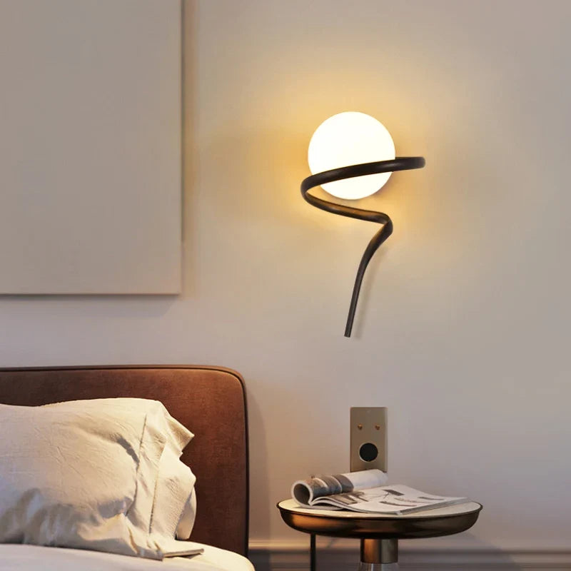 Applique murale — Ronde en verre design moderne créative pour intérieur