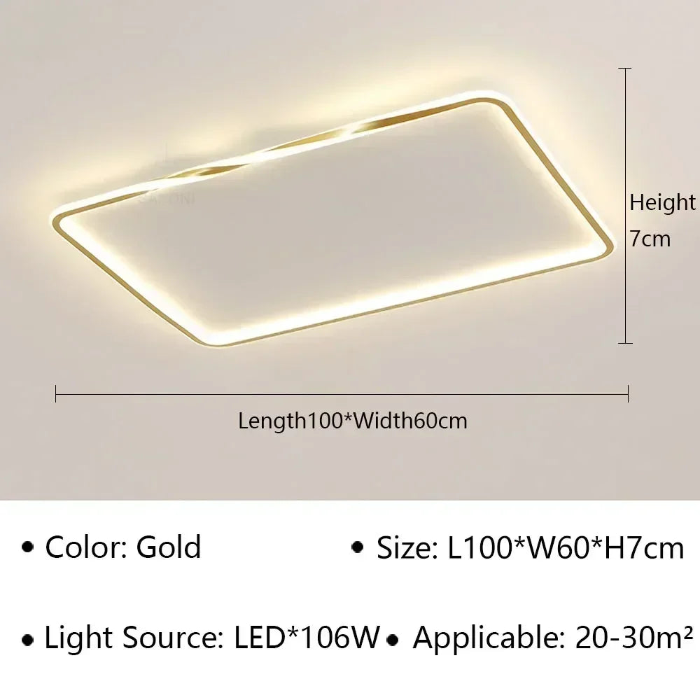 Plafonnier moderne à leds pour décoration intérieure élégante Eugène Silhouette - Présence Moderne & Harmonie Intérieure