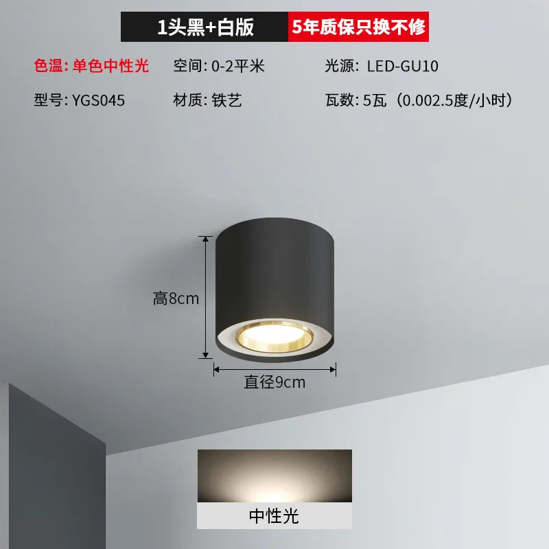 Plafonnier double tête pour éclairage intérieur et extérieur Malo Virgule en Verre - Une Présence de Verre Élégante