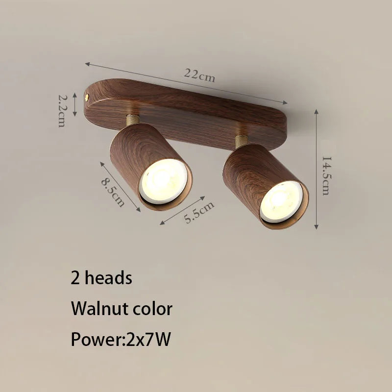 Spot — LED en saillie avec ampoule remplaçable et têtes réglables