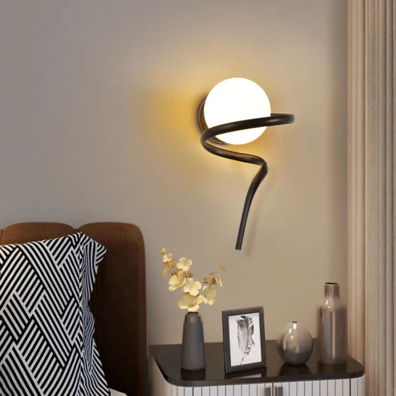 Applique murale — Ronde en verre design moderne créative pour intérieur