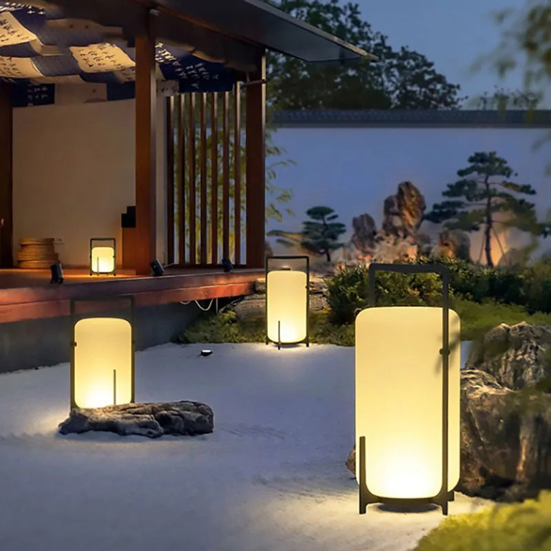 Lampadaire moderne solaire pour intérieur et extérieur – Orélian Orée