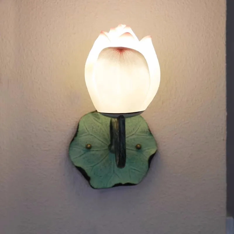 Applique murale — En verre coloré style chinois pour intérieur et balcon