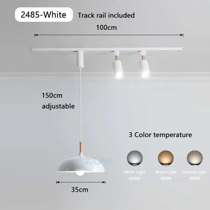 Suspension led en bois pour table à manger nordique Jules Unisson - Une Présence Sobre et Élégante