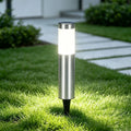 Borne solaire en acier inoxydable pour jardin et allée, IP65 – Stéliane