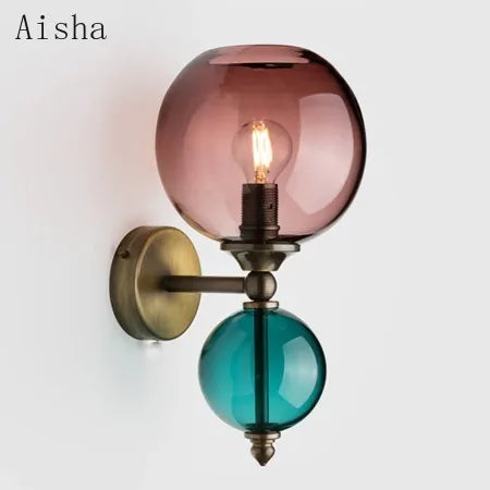 Applique murale en verre coloré moderne pour intérieur créatif Béatrice Éclaircie - Une Présence de Verre Élégante