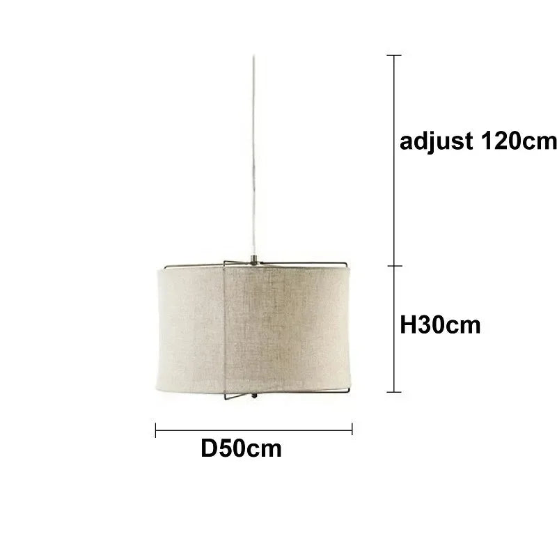 Suspension en coton et lin style wabi sabi fait main pour restaurants et hôtels – Néolys Aube