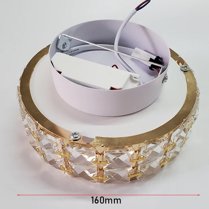Plafonnier — Nordiques Lampara Techo lustre LED lumières en cristal Luminaria De Teto Para Sala Plafonnier or noir blanc Lampy