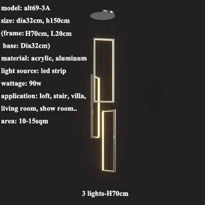 Plafonnier nordique moderne pour loft et espaces créatifs Oscar Césure - Lignes Épurées & Atmosphère Sereine