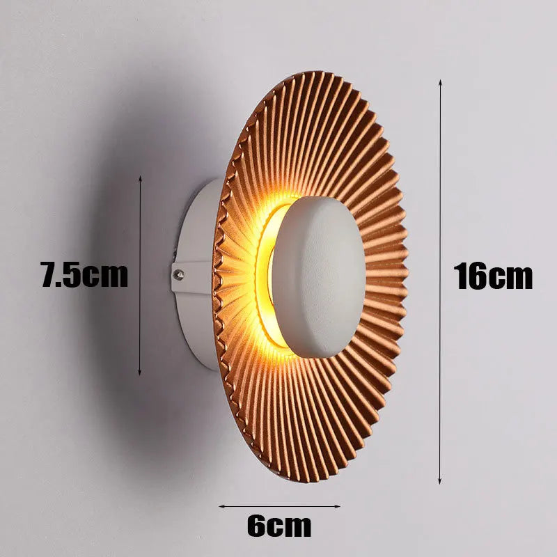 Applique murale led moderne en forme de disque pour décoration intérieure Yuna Voile en Disque - Formes Arrondies & Harmonie Visuelle