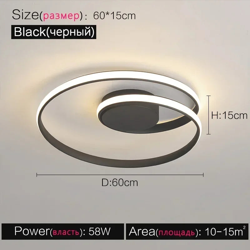 Plafonnier — Moderne en aluminium LED créatif nordique