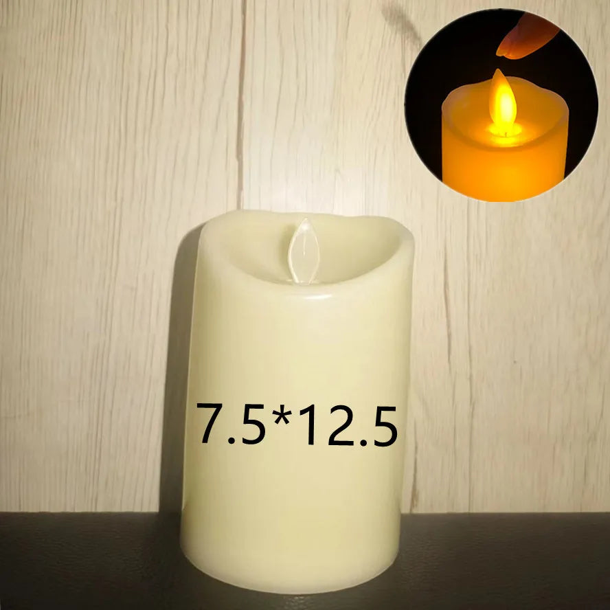 lampe à poser électrique avec bougies sans flamme pour décorations festives