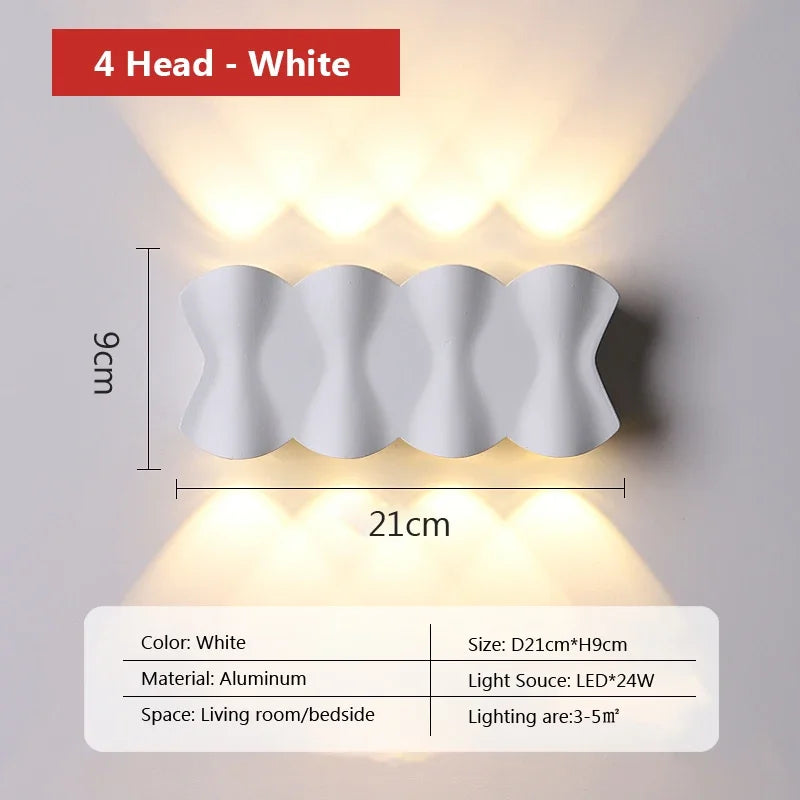 Applique murale — LED moderne pour extérieur et décoration jardin