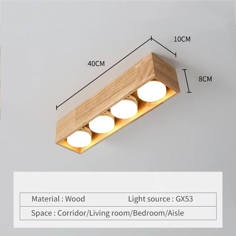 Plafonnier — Minimaliste bois brut intérieur chambre bureau couloir vestiaire