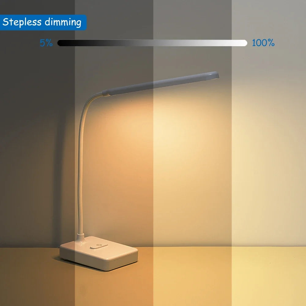 lampe de bureau led tactile usb gradation protection yeux