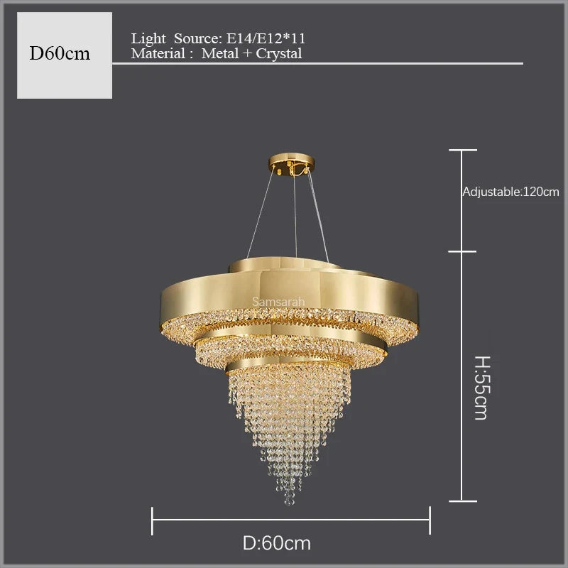 Lustre — En cristal design moderne pour une décoration élégante