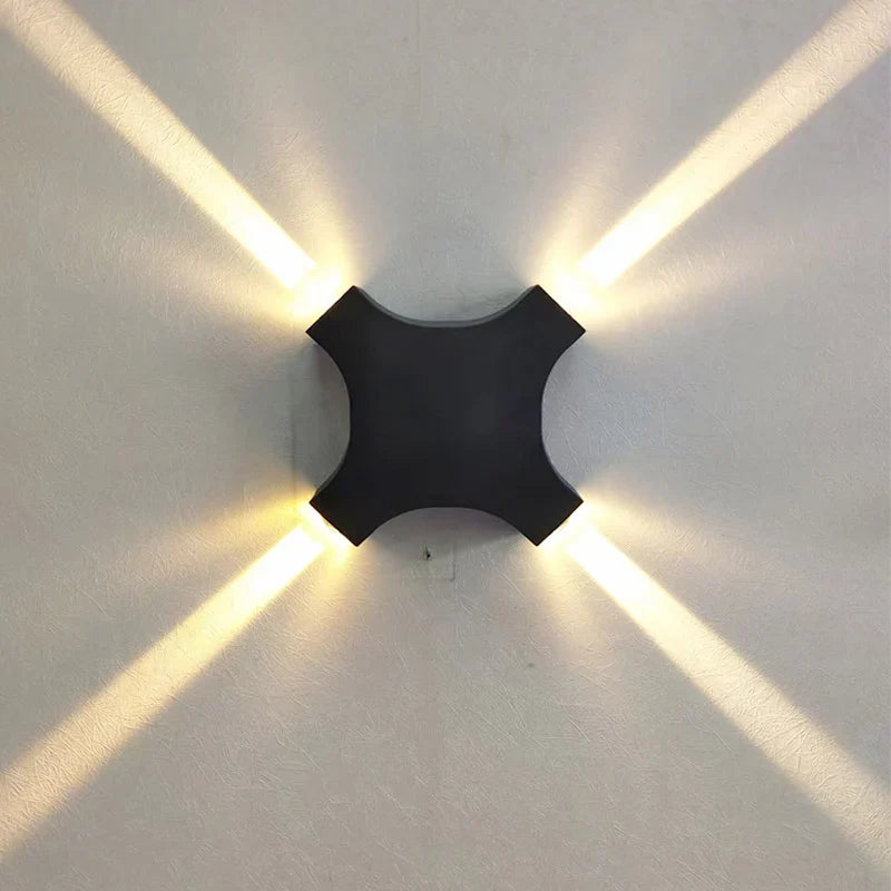 Applique murale — LED étroite à quatre faisceaux pour éclairage extérieur jardin
