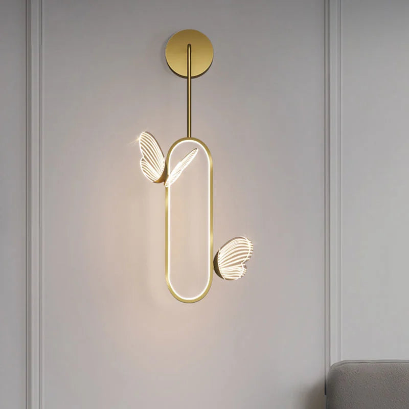Applique murale — LED papillon design nordique pour décoration intérieure