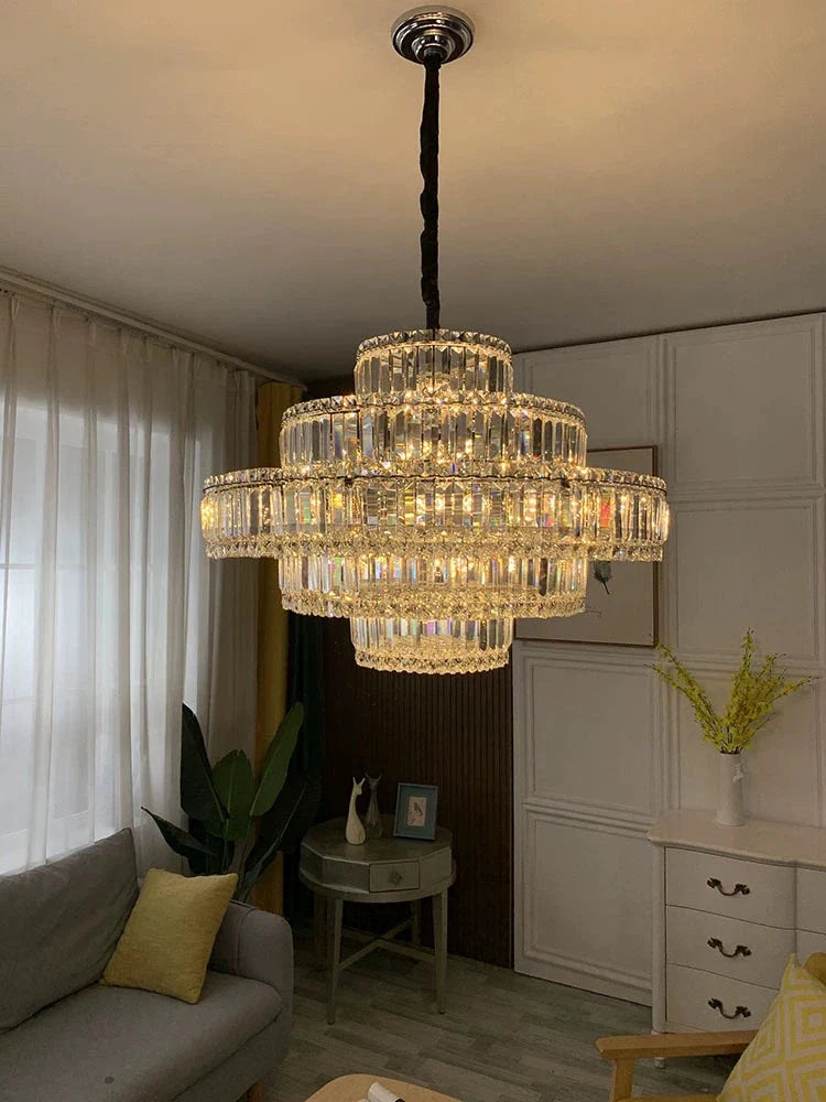 Lustre — LED en cristal k9 rétro moderne de luxe