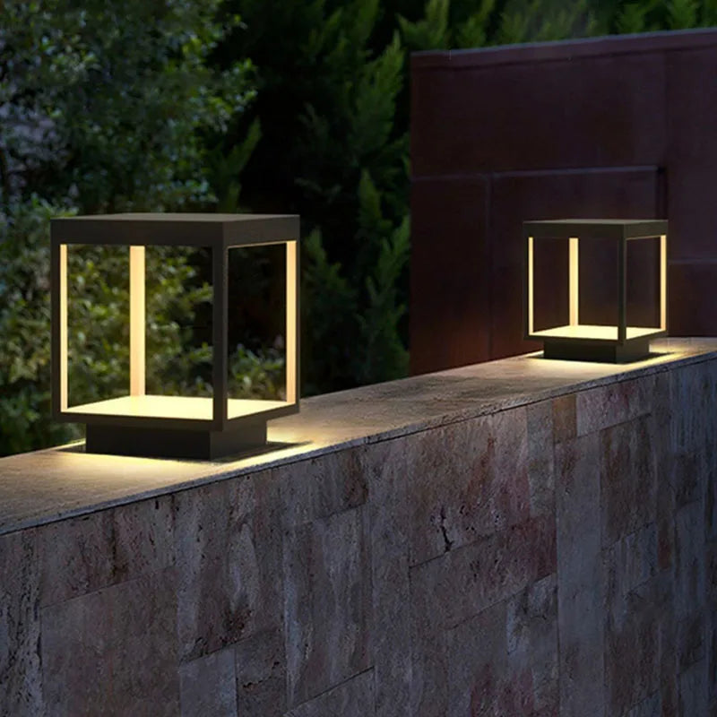 lampe extérieure led moderne et imperméable pour décoration jardin