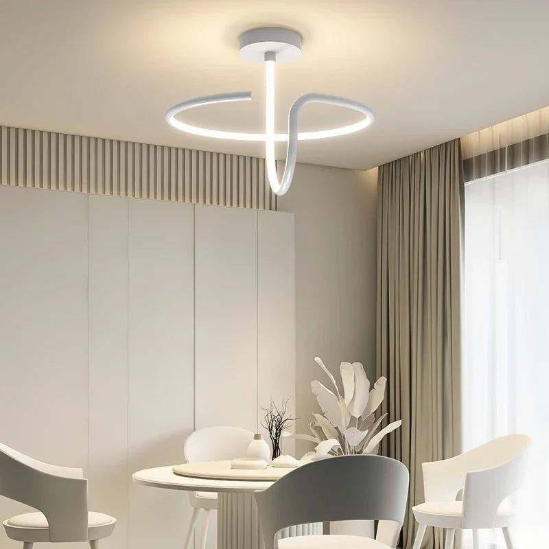 Plafonnier — TONDI moderne minimaliste LED lustre pour couloir allée chambre salon plafonnier luminaires