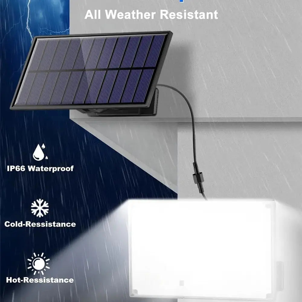 Luminaire — LED lumière solaire extérieure étanche avec capteur de mouvement 3 modes