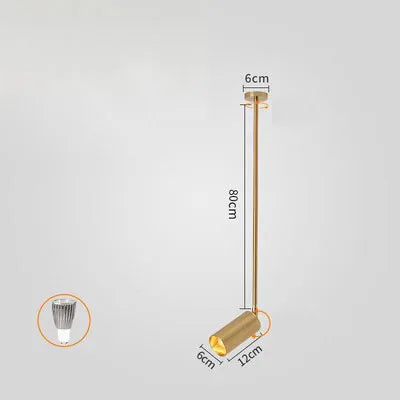 Projecteur à perche pour magasin et salon de manucure Orson Dessin en Métal - Simplicité & Caractère au Quotidien