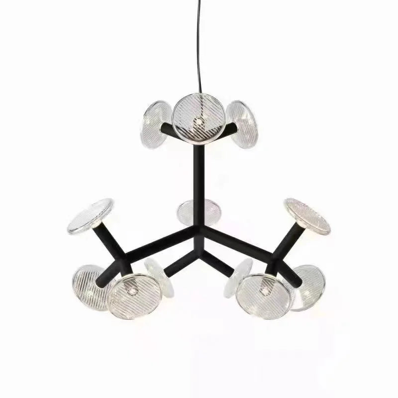 Lustre — Postmoderne en verre style américain pour décoration intérieure