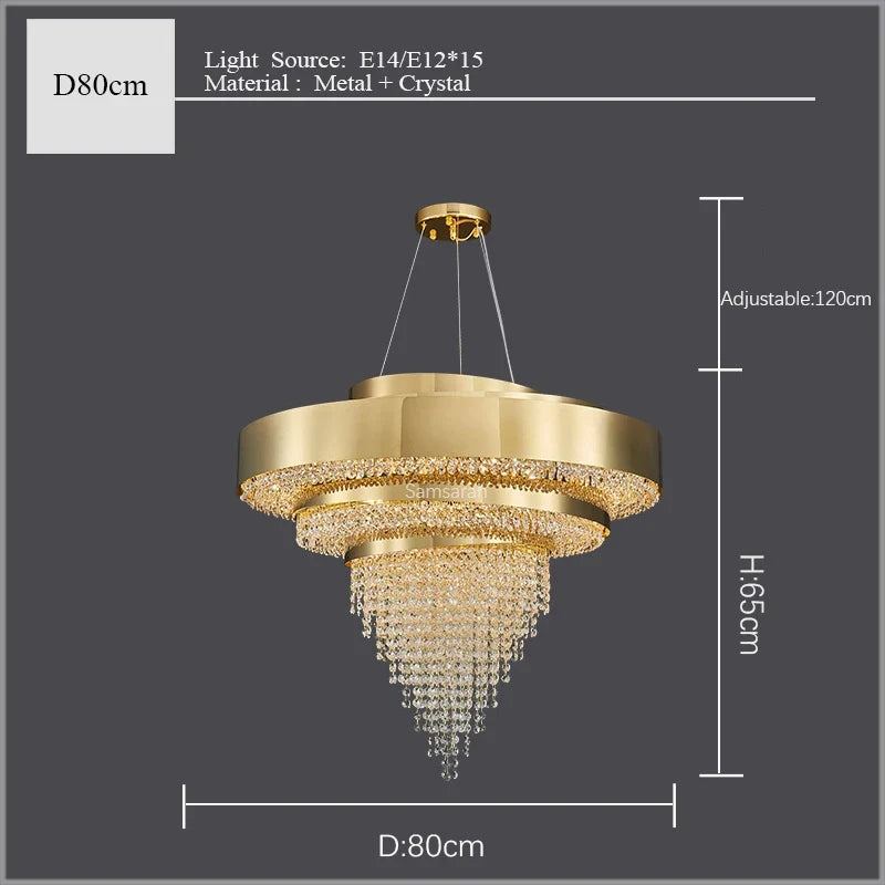 Lustre — En cristal design moderne pour une décoration élégante