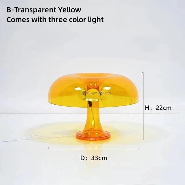 lampe à poser led design champignon style minimaliste pour décoration