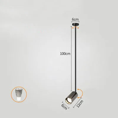 Projecteur à perche pour magasin et salon de manucure Orson Dessin en Métal - Simplicité & Caractère au Quotidien