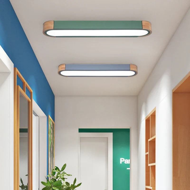 Plafonnier — LED rectangulaire longue bande simple et créatif